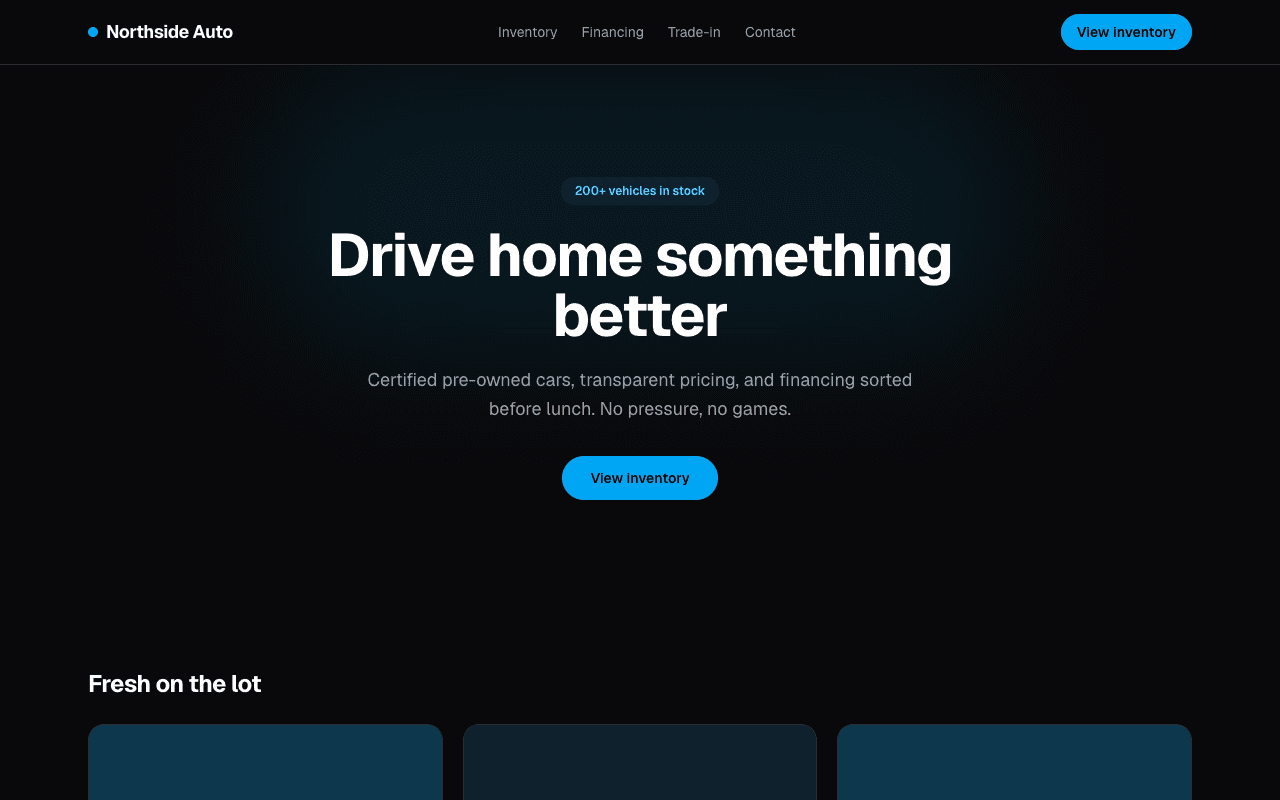 Screenshot of AutoLot