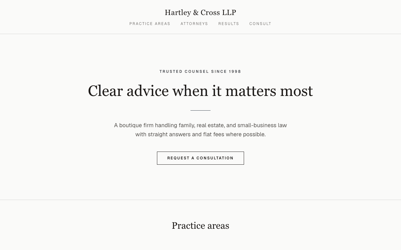 Screenshot of LexCounsel